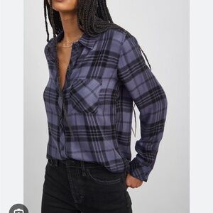 Rails Hunter Plaid Button Down in Sapphire Ash